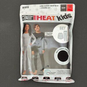 32 Degrees Kids' Black Heat Set - M (8/10) NWT